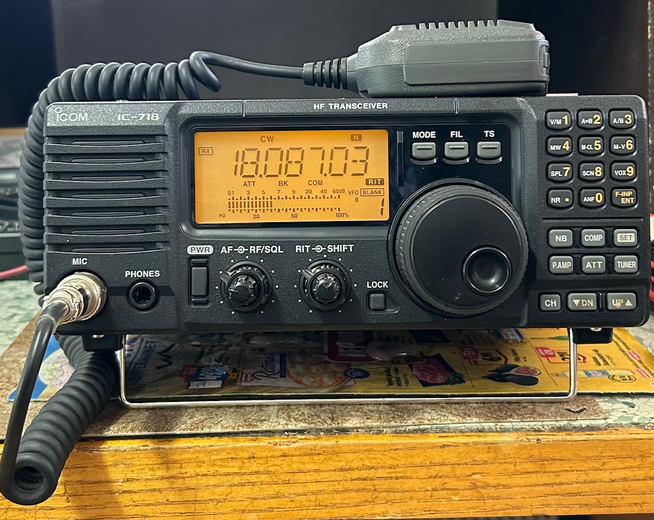 ICOM IC-718 KV TCVR, 100W